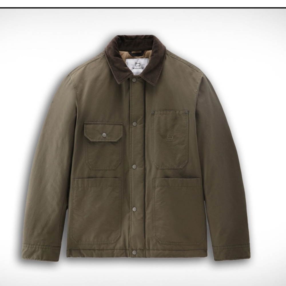 Woolrich Men's work duster jacket size large NWT